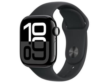 Apple Watch Series 10 GPS 42mm - Alumínio Preto Brilhante | Bracelete Desportiva Preta - S M Online now