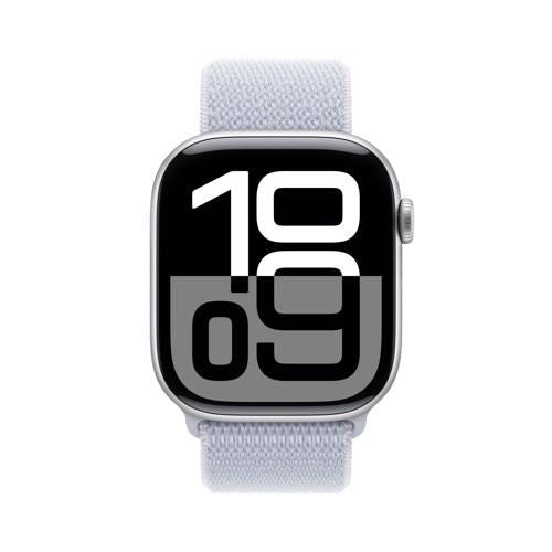 Apple Watch Series 10 GPS 46 mm | Alumínio Prateado | Bracelete Loop Desportiva Nuvem Azul Cheap