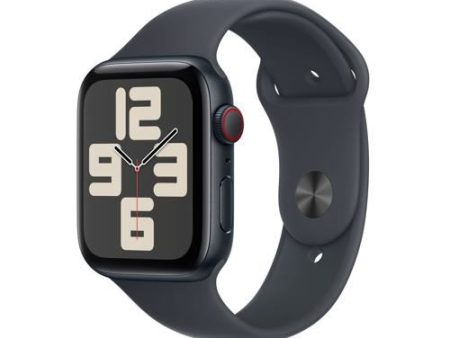 Apple Watch SE 2024 GPS 44mm - Cellular - Alumínio Meia-noite | Bracelete Desportiva Meia-noite - M L Sale