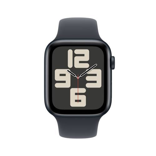 Apple Watch SE 2024 GPS 44mm - Alumínio Meia-noite | Bracelete Desportiva Meia-noite - M L Online