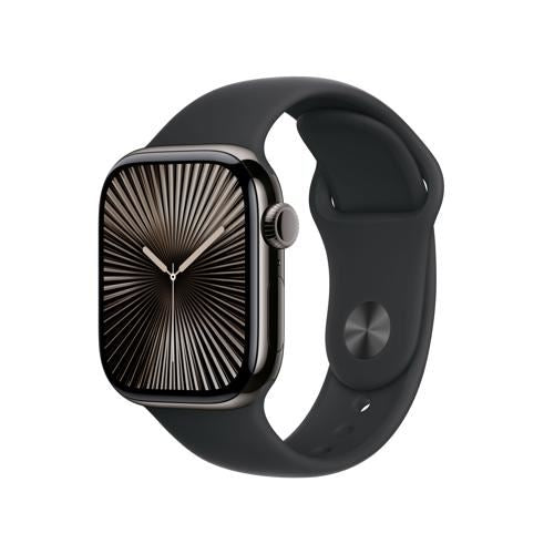 Apple Watch Series 10 GPS 42mm - Cellular - Titânio Ardósia | Bracelete Desportiva Preta - S M Cheap