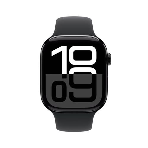 Apple Watch Series 10 GPS 46mm - Alumínio Preto brilhante | Bracelete Desportiva Preto - M L Online Hot Sale