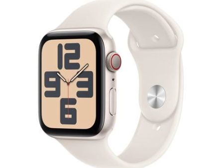 Apple Watch SE 2024 GPS 44mm - Cellular - Alumínio Luz das estrelas | Bracelete Desportiva Luz das estrelas - S M Online Hot Sale