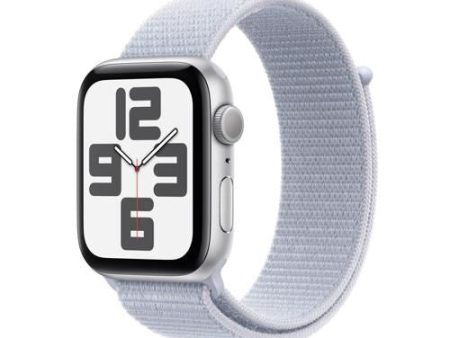 Apple Watch SE 2024 GPS 44mm - Alumínio Prateado | Bracelete Loop Nuvem azul Online Sale