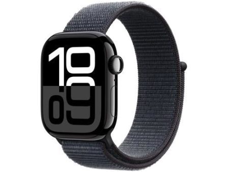 Apple Watch Series 10 GPS 42mm - Cellular - Alumínio Preto Brilhante | Bracelete Loop Desportiva Tinto Online now