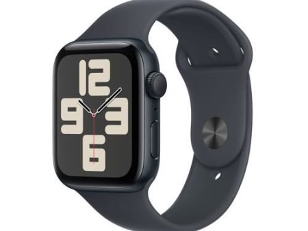 Apple Watch SE 2024 GPS 44mm - Alumínio Meia-noite | Bracelete Desportiva Meia-noite - S M Online