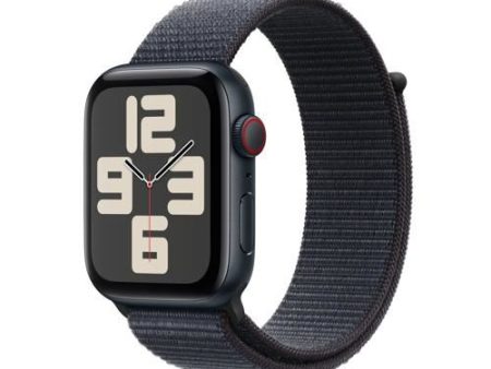 Apple Watch SE 2024 GPS 44mm - Cellular - Alumínio Meia-noite | Bracelete Loop Tinto Hot on Sale