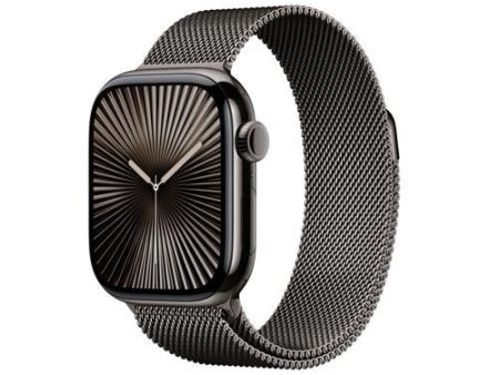 Apple Watch Series 10 GPS 42mm - Cellular - Titânio Ardósia | Bracelete Loop Milanesa Ardósia Online now