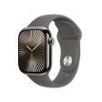 Apple Watch Series 10 GPS 42mm - Cellular - Titânio Natural | Bracelete Desportiva Cinzento Rocha - S M Hot on Sale