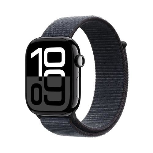 Apple Watch Series 10 GPS 46 mm | Alumínio Preto Brilhante| Bracelete Loop Desportiva Tinto Hot on Sale