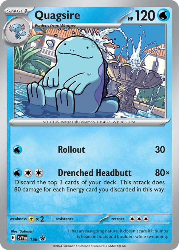 Quagsire (156) [Scarlet & Violet: Black Star Promos] Online