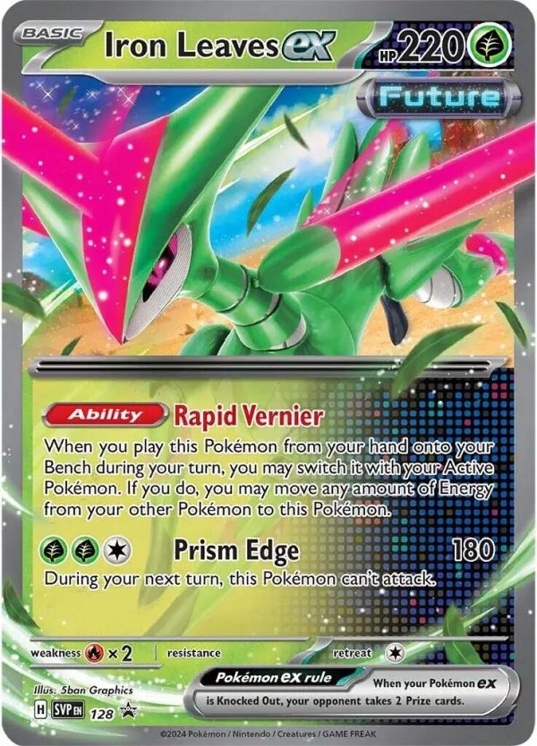 Iron Leaves ex (128) [Scarlet & Violet: Black Star Promos] For Sale