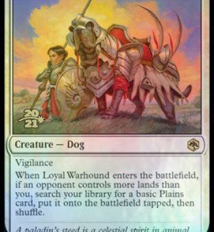 Loyal Warhound [Dungeons & Dragons: Adventures in the Forgotten Realms Prerelease Promos] For Discount