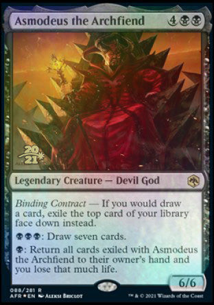 Asmodeus the Archfiend [Dungeons & Dragons: Adventures in the Forgotten Realms Prerelease Promos] Hot on Sale