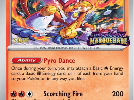 Infernape (116) (Staff) [Scarlet & Violet: Black Star Promos] Online