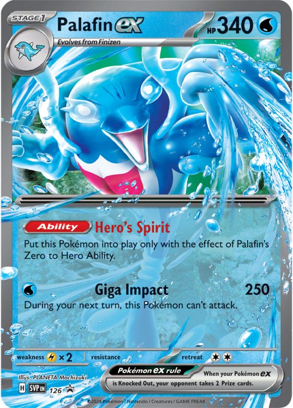 Palafin ex (126) (Jumbo Card) [Scarlet & Violet: Black Star Promos] Discount