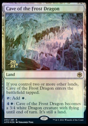 Cave of the Frost Dragon [Dungeons & Dragons: Adventures in the Forgotten Realms Prerelease Promos] Supply