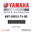 Yamaha - 10 bck plt - 6BT-50013-71-00 Fashion